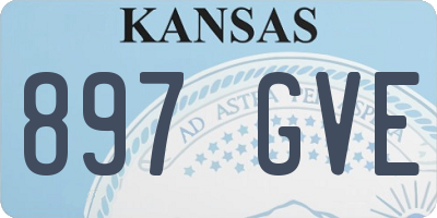 KS license plate 897GVE