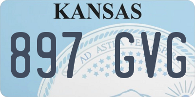 KS license plate 897GVG