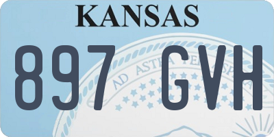 KS license plate 897GVH