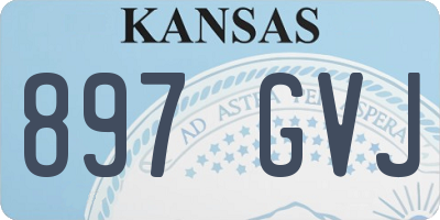 KS license plate 897GVJ