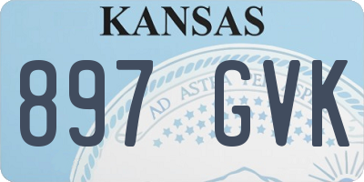 KS license plate 897GVK