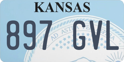 KS license plate 897GVL
