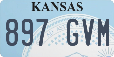 KS license plate 897GVM
