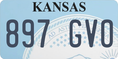 KS license plate 897GVO