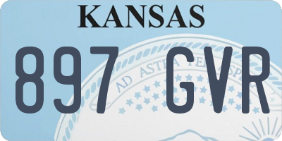 KS license plate 897GVR