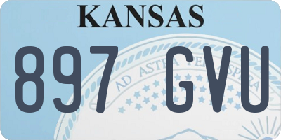 KS license plate 897GVU