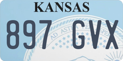 KS license plate 897GVX