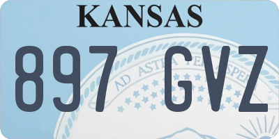 KS license plate 897GVZ