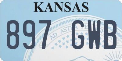 KS license plate 897GWB