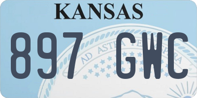 KS license plate 897GWC