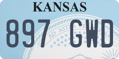 KS license plate 897GWD