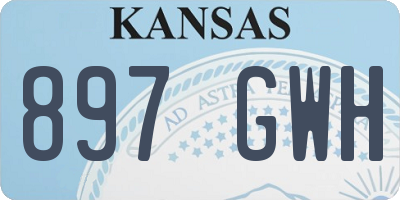 KS license plate 897GWH