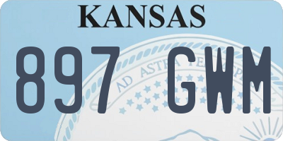 KS license plate 897GWM