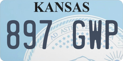 KS license plate 897GWP