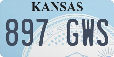 KS license plate 897GWS