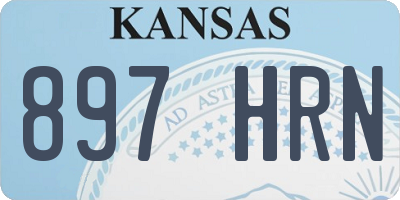 KS license plate 897HRN