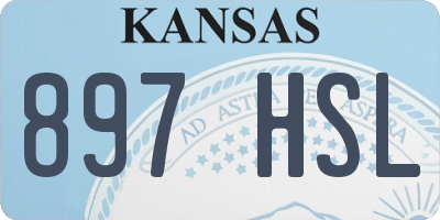 KS license plate 897HSL