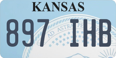 KS license plate 897IHB