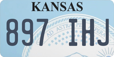 KS license plate 897IHJ