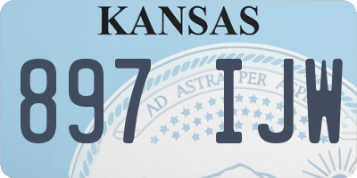 KS license plate 897IJW