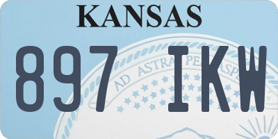 KS license plate 897IKW