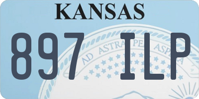 KS license plate 897ILP