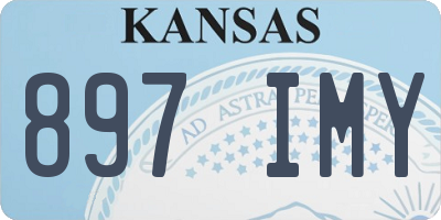KS license plate 897IMY