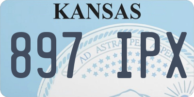 KS license plate 897IPX