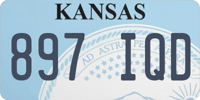 KS license plate 897IQD