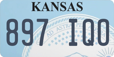 KS license plate 897IQO