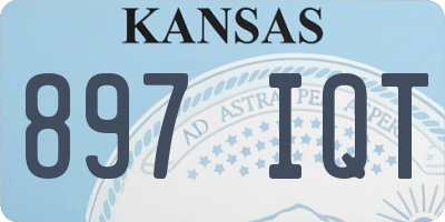 KS license plate 897IQT