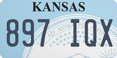 KS license plate 897IQX