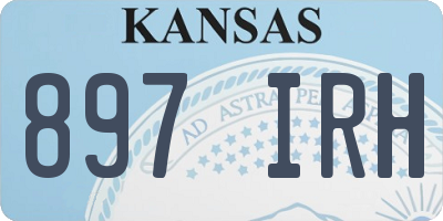 KS license plate 897IRH