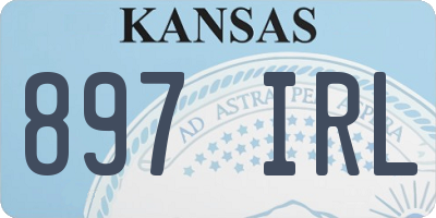 KS license plate 897IRL