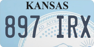 KS license plate 897IRX