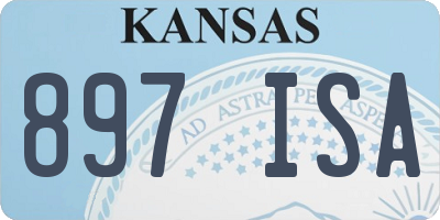 KS license plate 897ISA