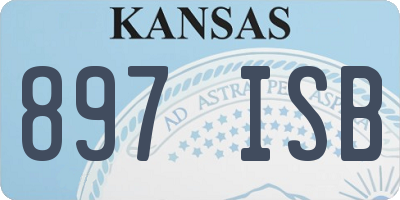 KS license plate 897ISB