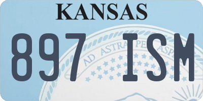 KS license plate 897ISM