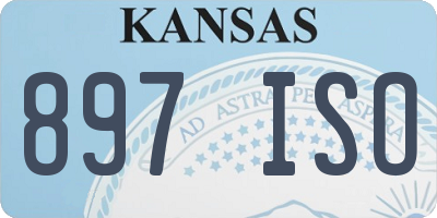 KS license plate 897ISO