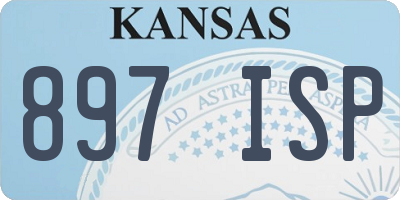 KS license plate 897ISP