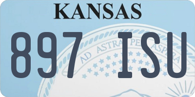 KS license plate 897ISU