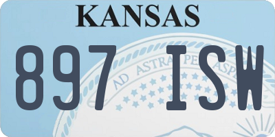 KS license plate 897ISW