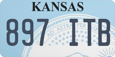 KS license plate 897ITB