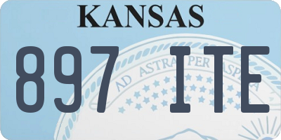 KS license plate 897ITE