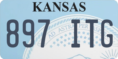 KS license plate 897ITG