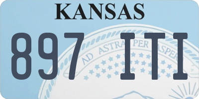 KS license plate 897ITI