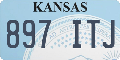 KS license plate 897ITJ