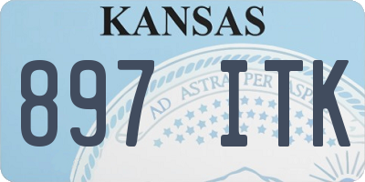 KS license plate 897ITK