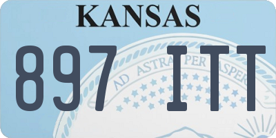 KS license plate 897ITT