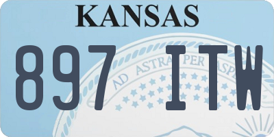 KS license plate 897ITW